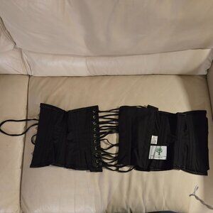 Orchard Corset CS-411 - Purple and Black Paisley Brocade - size 20"